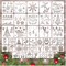 Christmas Stencils for Crafts Ornament Reusable (crafts39) 6"L x 6"W